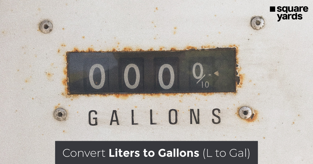 Litres To Gallons Conversion Online (L to Gal)